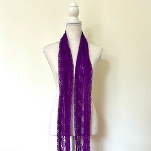 Fun purple lacy scarf